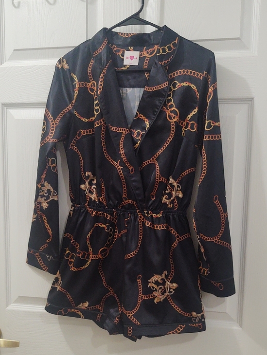 Buddy Love Pants - BuddyLove Black Long Sleeve Romper | Size Small